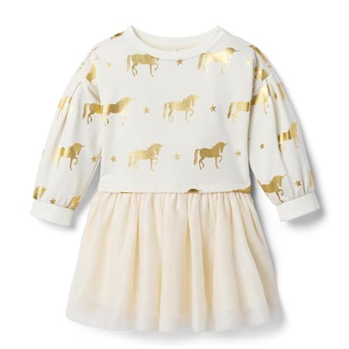 Janie and Jack Girls' Tulle Icon Dress (Toddler/Little Big Kid)