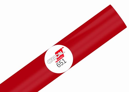 ORACAL 651 Glossy Permanent Vinyl 12 Inch x 25 Feet - Red