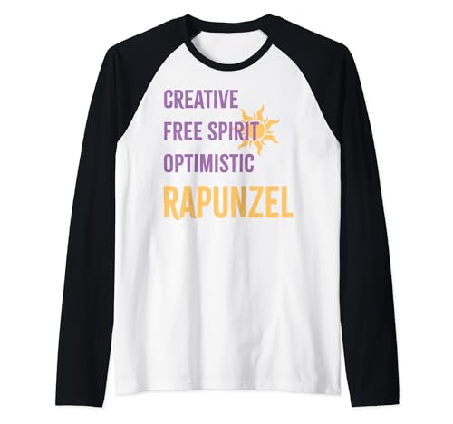 T-shirt Rapunzel Disney Princess raglan de baseball un cadeau idéal d'anniversaire
