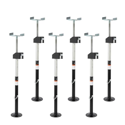 Garvee RV Slide Out Support Jacks (Set of 4) - 20,000lb Heavy Duty Rv Stabilizer Jacks Support, 21'-49' Quick-Lift Adjustable - Power Drill & Hand Crank Compatible for Campers, Travel Trailers & RVs