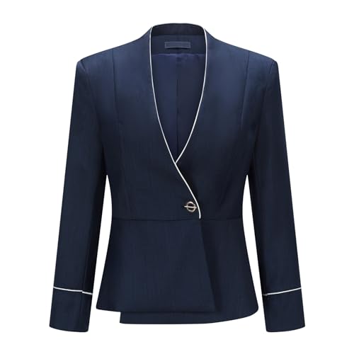 YYNUDA Women's Business Suit Set Solid 2 Piece Work Office Blazer and Skirt3