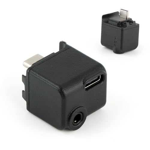 Adaptateur audio de 3,5 mm DJI Action 5 Pro pour brancher un micro externe et charger la batterie