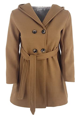 JOPHY & CO. Zweireihiger Mädchen-Mantel mit Kapuze und Taschen (Code...