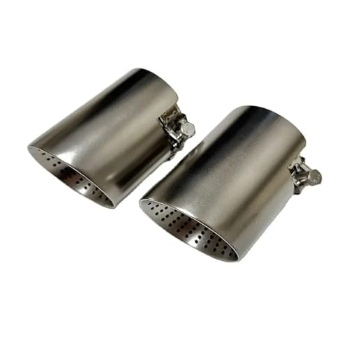 Tuyau d'échappement silencieux ouvert en inox avec embout de 101mm et 114mm