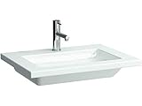Laufen Living Square Waschtisch, unterbaufähig, 1 Hahnloch, mit Überlauf, 650x480, weiß