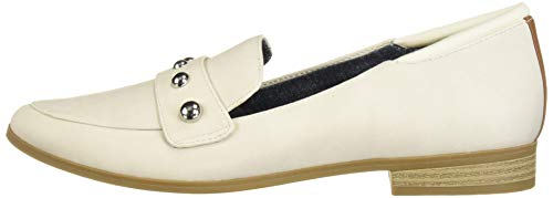 Dr. Scholl's Shoes Women's Leo Stud Loafer Flat, Tofu Smooth, 7.5 M Us #TOP7
