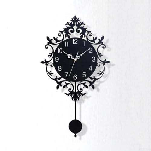 Horloge murale moderne grands chiffres pour bureau calme - 6