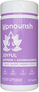 Organic Ashwagandha Saffron Supplements with Probiotics - Stress Relief, Mood Enhancer, Calm Happy Pills Support Fatigue Focus Clarity with L-Theanine, Rhodiola, Siberian Ginseng, 30 Vegan Capsules