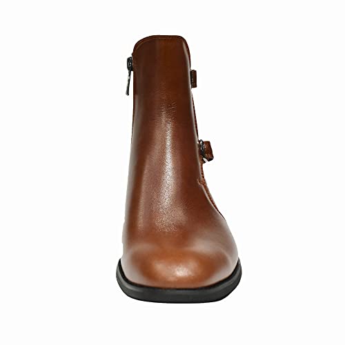 Tathanium Brown Men's Cap Toe Double Monk Strap Casual And Formal Dress, Casual Ankle Boots In Dark Tobacco Leather, Full Grain Pullup, Vintage Two Metal Buckles (Us_Footwear_Size_System, Adult, Men, Numeric, Medium, Numeric_10_Point_5) #TOP3