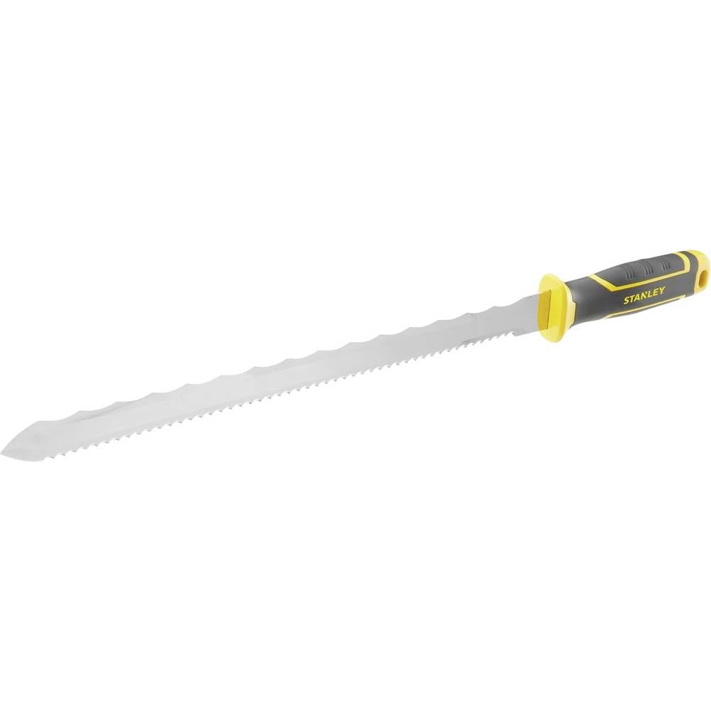 STANLEY Fmht0-10327 Couteau Isolation 350 Mm Gamme FATMAX - Denture Dentelée Et Fine - Lame Crantée - Poignée Bi Matière - Lame Inox