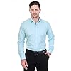 Sparrow Outfit Men’s Cotton Blend Regular Fit Shirt | Casual Wear Formal Shirts for Men and Boys | Spread Collar Long Sleeve Button Down Shirt for Office and Special Occasions (Baby Blue Zigzag)