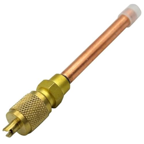 Professional Access Valve, 1/8 Inch Copper with Brass Construction, HVAC Service Tool, 6-Unit Pack