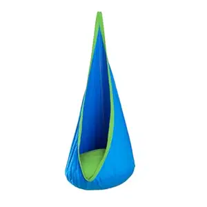 Slack Jack Kids Nest Swing | Cotton Hanging Jhula for Indoor and Outdoor | Sensory Swing for Kid | Hanging Swing Chair for Bedroom for Ages 3-12 Years | Includes Accessory (Peacock, Load Cap 40 Kg)