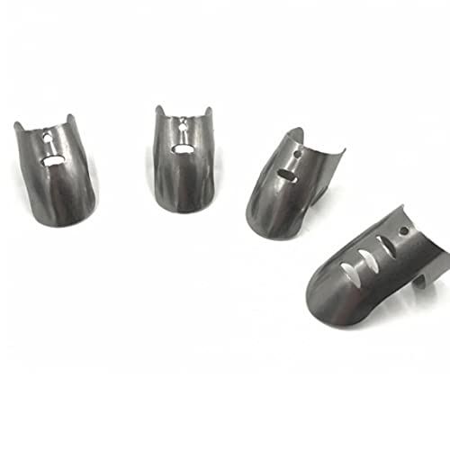 TOSSPER Garde 4pcs Main Finger Protector, Garde De Pouce en Acier Inoxydable pour Jardin Parage Légumes Éviter Hurting