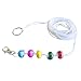 Brock Beaded String 10 foot - Eye Training Exercise with 5 Sliding Beads - Eye Convergence Insufficiency Tool - Vision Convergence Training - Hand Eye Coordination Athletic sport training