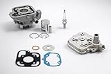 50ccm Zylinder Set passend für Peugeot Jetforce Ludix Speedfight 3 LC – Zylinderkit mit Kopf Kolben Dichtsatz Zündkerze 2T