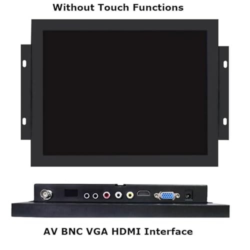 Image of 1pc 10.4 Inch HD 1024x768 Open Frame Style Industrial Touch Screen Monitor Non Touch /Resistive /Capacitive Touch(Without Touch)