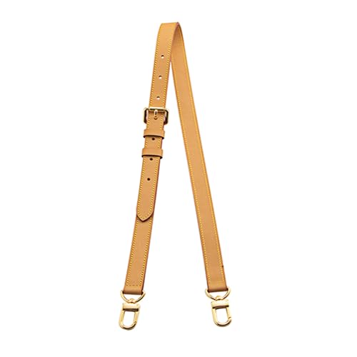 Image of Genuine Vachetta Leather Shoulder Bag Strap Crossbody Replacement Adjustable for Speedy Handbag or Purse(Beeswax-Width:0.70in&Adjustable Length:39.4-47.2in)