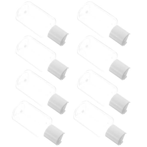 FOMIYES Set 15 Bottiglie da Viaggio 50Ml Ricaricabili in Plastica Tappo a Pressione Contenitori Portatili per Shampoo Lozione e Detergente Viso per Viaggi Sport e Colore Casuale