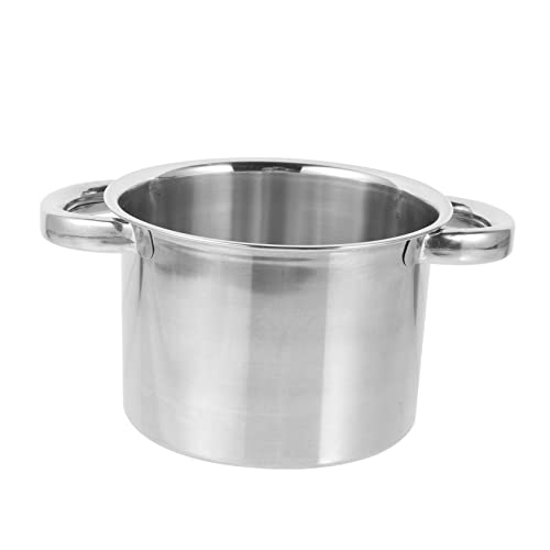 BRIGHTFUFU Stainless Steel Melting Pot for Home Use Double Boiler for Indirect Heating for Butter and Sauces Ergonomic Design Easy Handling