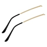Toyvian Patillas Paquete Resistentes en Plástico de Par para Gafas y Metal Dorado Firmes a Mantener Su Lugar de 1 Par de Sol