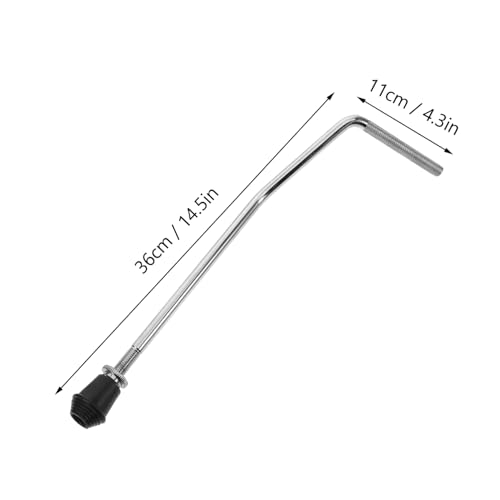 Hemoton 2pcs Drum Leg Holder Durable Replacement Feet for Snare and Floor Drums Multipurpose Support Stand Stability Silver Finish miniatura 2