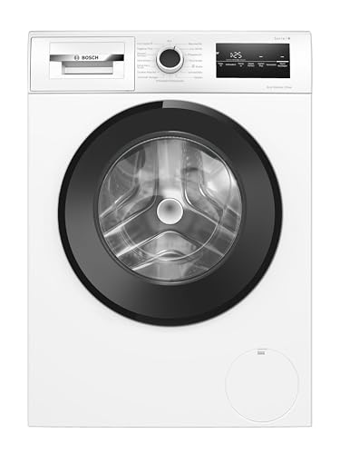 Bosch Waschmaschine 8 kg, Serie 4, 1400 UpM, Iron Assist für weniger Knitterfalten, automatische Beladungserkennung, Speed Perfect, Nachlegefunktion, Hygiene Plus für Hygienische Wäsche, WAN282K4