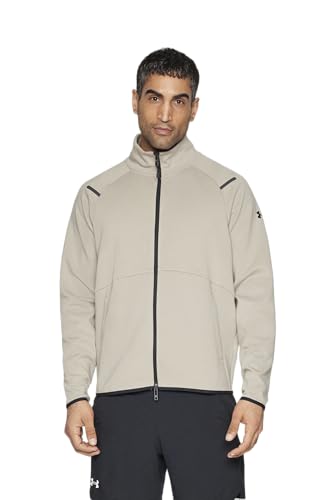 Veste de survêtement UA Unstoppable Fleece en molleton léger et chaud coloris taupe 2XL