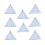 ???Small Size for Small Accessaries?- The triangle white plastic bead sorting trays are approx. 7. 2x7. 2x7. 2cm. Perfect for Rhinestones Tray Triangle Sorting Storage Plates Art Tray for Beads.