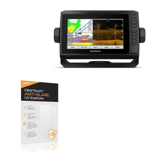 BoxWave Screen Protector Compatible With Garmin echoMAP UHD 73cv - ClearTouch Anti-Glare Anti-UV EyeCare (2-Pack), Filters out Harmful Blue Light Reduce Fatigue
