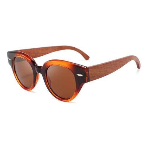 Lunettes de soleil en bois hommes et femmes protection UV400 tendance