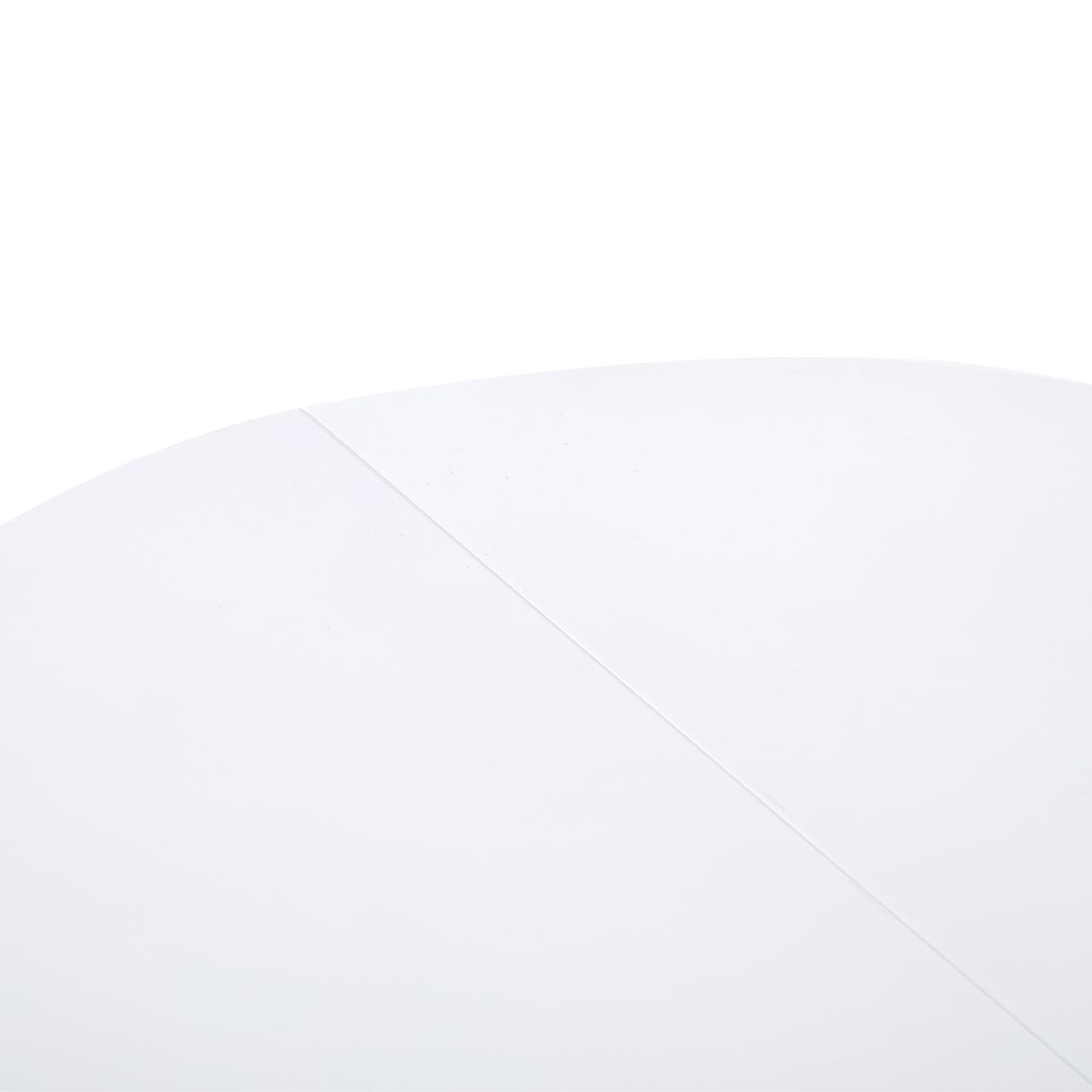 buybyroom Tavolo da pranzo rotondo moderno scandinavo, semplice tavolino per cucina, sala da pranzo e soggiorno, bianco