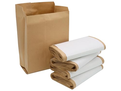 Bio-Kompostbeutel aus Kraftpapier 10 Liter 20 x 27 cm 40 Stück braun kompostierbar