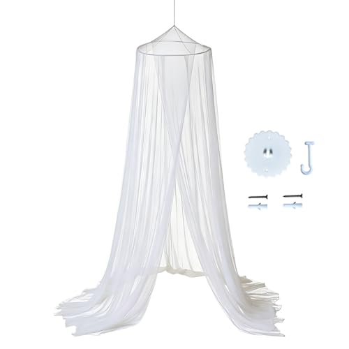 pour – Rideau élégant en forme de dôme, filet doux pour lit double, rideaux décoratifs pour chambre, design en tissu résistant, solution romantique