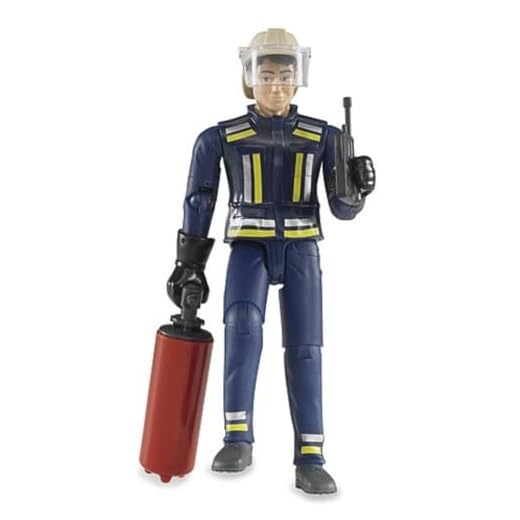 bruder Pompiere con casco, guanti & accessori/6010