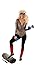 Produktbild shoperama Sexy Damen Langarm-Body mit Leoparden-Print Leo-Druck 80er Jahre Achtziger Aerobic Gymnastik-Anzug Trash Bad Taste Retro, Größe:L/XL