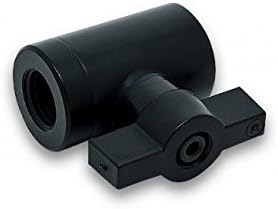 EKWB EK-AF G1/4" 10mm Ball Valve, Black