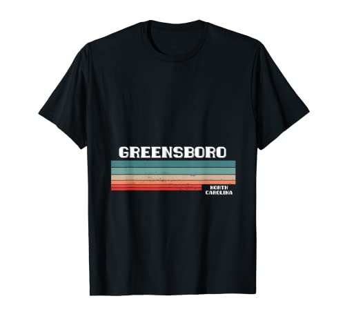Orgullo de la bandera del estado divertido nativo de Greensboro Camiseta