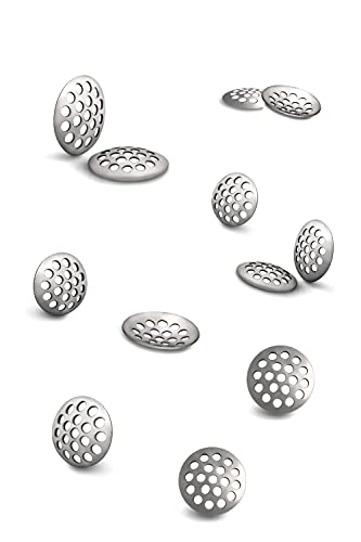 1/2" (.50 Inch | 12.7 Mm) Premium Curved 304 Stainless Steel Concave Pipe Screens (10 Pack) #TOP27