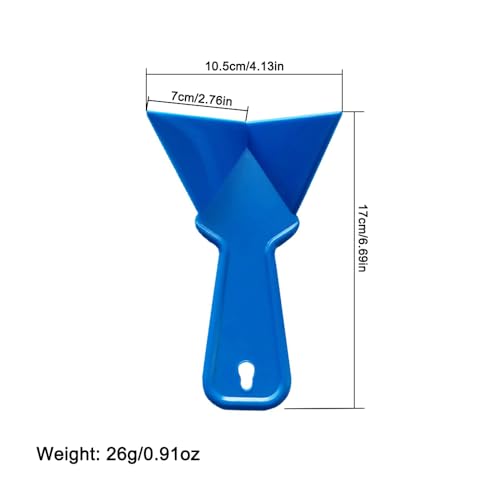 Eckkelle aus 90-Grad-Kunststoff, für Innenecken, zum Schlammen, Spachteln von Tapeten, 2 Stück