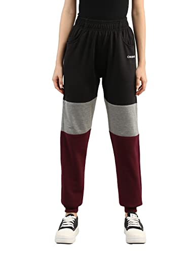 Image of CHKOKKO Women High Rise Gym Wear Sports Fitness Relaxed Track Pant