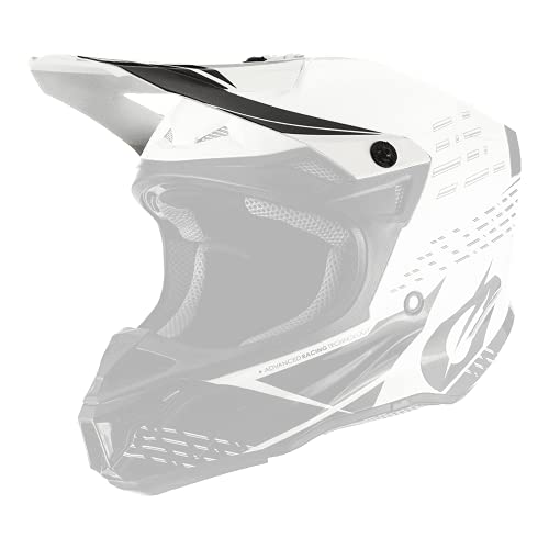 O'NEAL | Motocross-Helm-Ersatzteile | Enduro Motorrad | Ersatzschirm für 5SRS Polyacrylite Helmet TRACE | Visor 5SRS Polyacrylite Helmet TRACE | Erwachsene | Schwarz Weiß | One Size