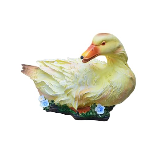 KESOTO Figura della Decorazione da Giardino, Scultura Esterna per Stagno E Cortile, Giallo
