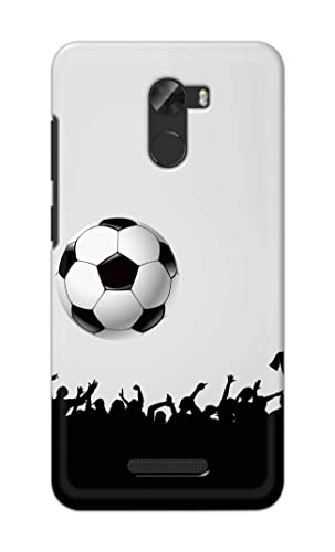 Image of Printed Hard Back Cover Case for Gionee A1 Lite Back Cover (Football Icon) -1302