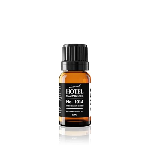 AirScent Hotel Diffuser Oil No. 1014 - Premium 5-Star Hotel Inspired Fragrance Oil for Ultrasonic and Waterless Diffusers and Crafting - 10 mL, 0.34 fl oz Dropper Bottle - Lemon, Bergamot & Sea Breeze