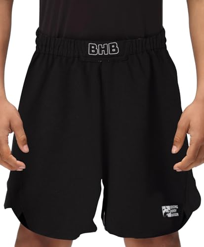Kids BJJ Shorts MMA Fight Shorts, Youth Athletic Shorts, No-Gi Brazilian Jiu Jitsu, Kick Boxing Shorts for Boys Girls3