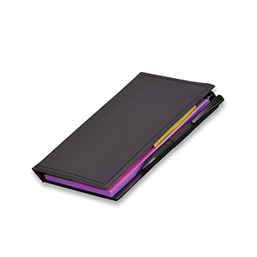 Image of COI Desk Organizer, Notepad Memo Holder with Colorful Sticky Notes Set Gift with Pen (Lavender)