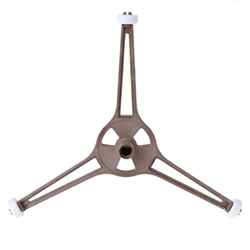 Gwxevce Soporte de Bandeja Triangular de plástico para Horno microondas Placa de Vidrio Plano de 24,5 cm