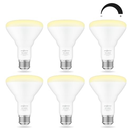 SHINESTAR Can Light Bulbs, Warm White 2700K, BR30 LED Recessed Lights for Ceiling, 65W Equivalent, Dimmable, 6-Pack