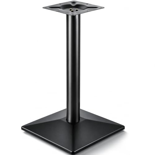 Toemics Schwarzes Tischgestell Höhe 72cm Tischbeine aus pulverbeschichtetem Gusseisen inkl Bodenausgleichsschrauben für Wohnzimmer und Gastronomie